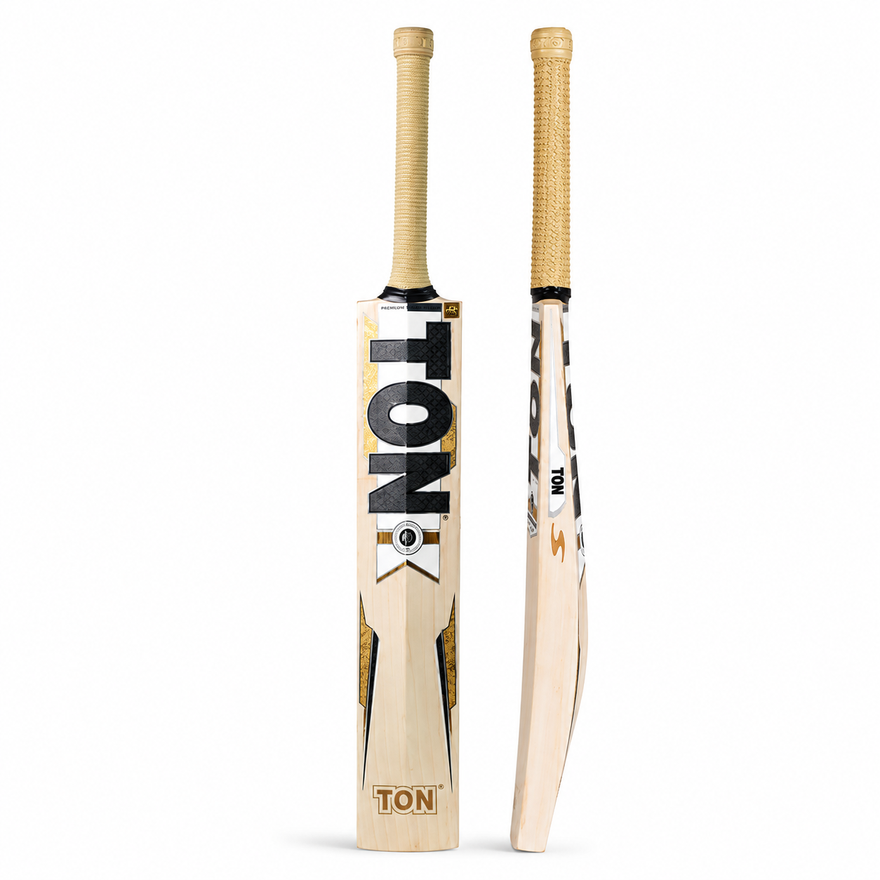 TON Legend Edition Adult Cricket Bat back and side view