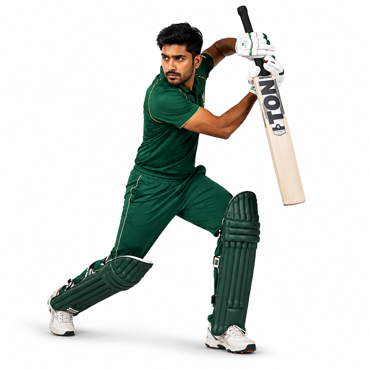TON Silver Edition Adult Cricket Bat male model