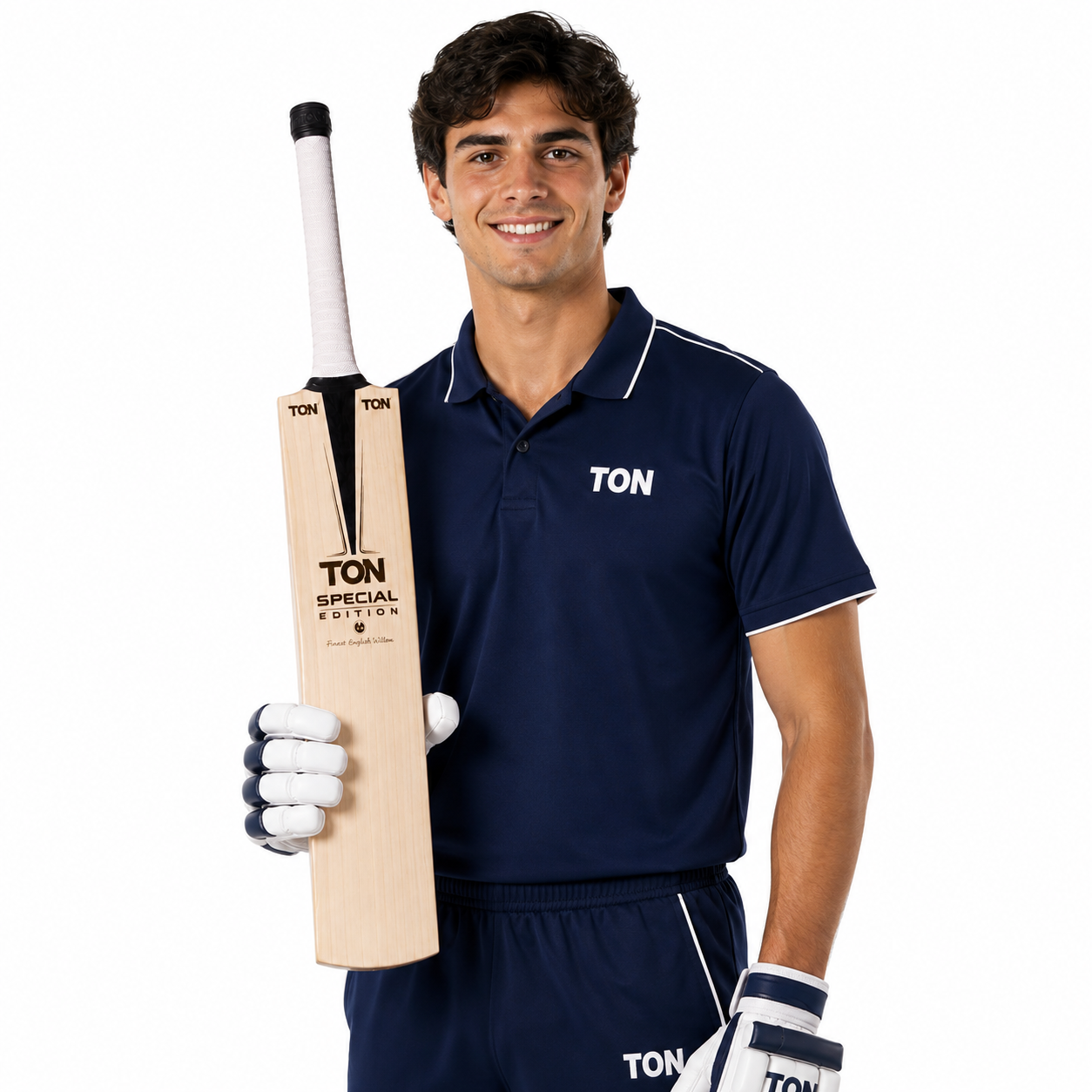 TON Special Edition Adult Cricket Bat male model