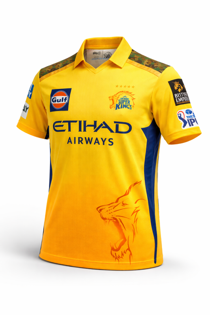 Chennai Super Kings IPL jersey UK front view
