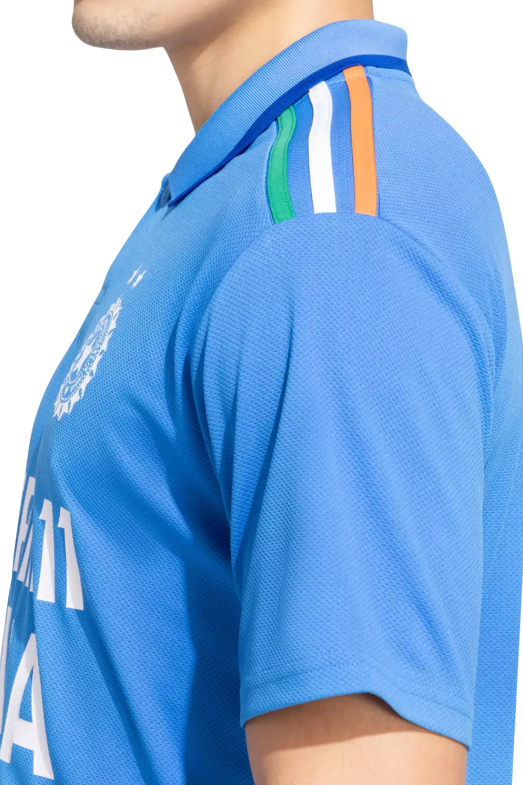 India cricket jersey UK close side view