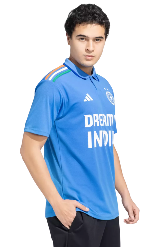 India cricket jersey UK worn by male model side
