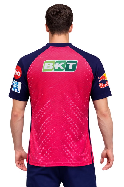 Rajasthan Royals IPL jersey UK worn by male model back