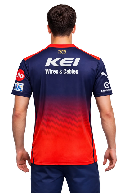 Royal Challengers Bangalore IPL jersey UK worn by male model back